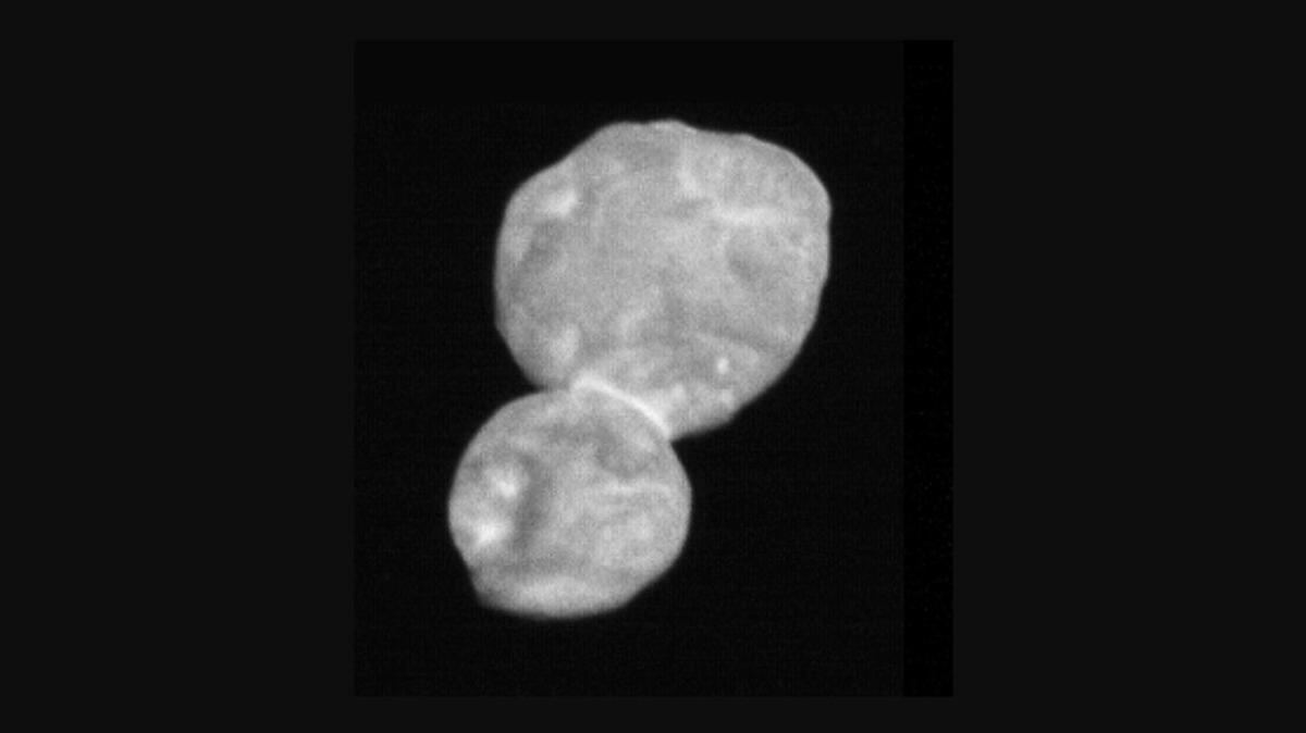 Meet Ultima Thule Dark as potting soil and shaped like a snowman